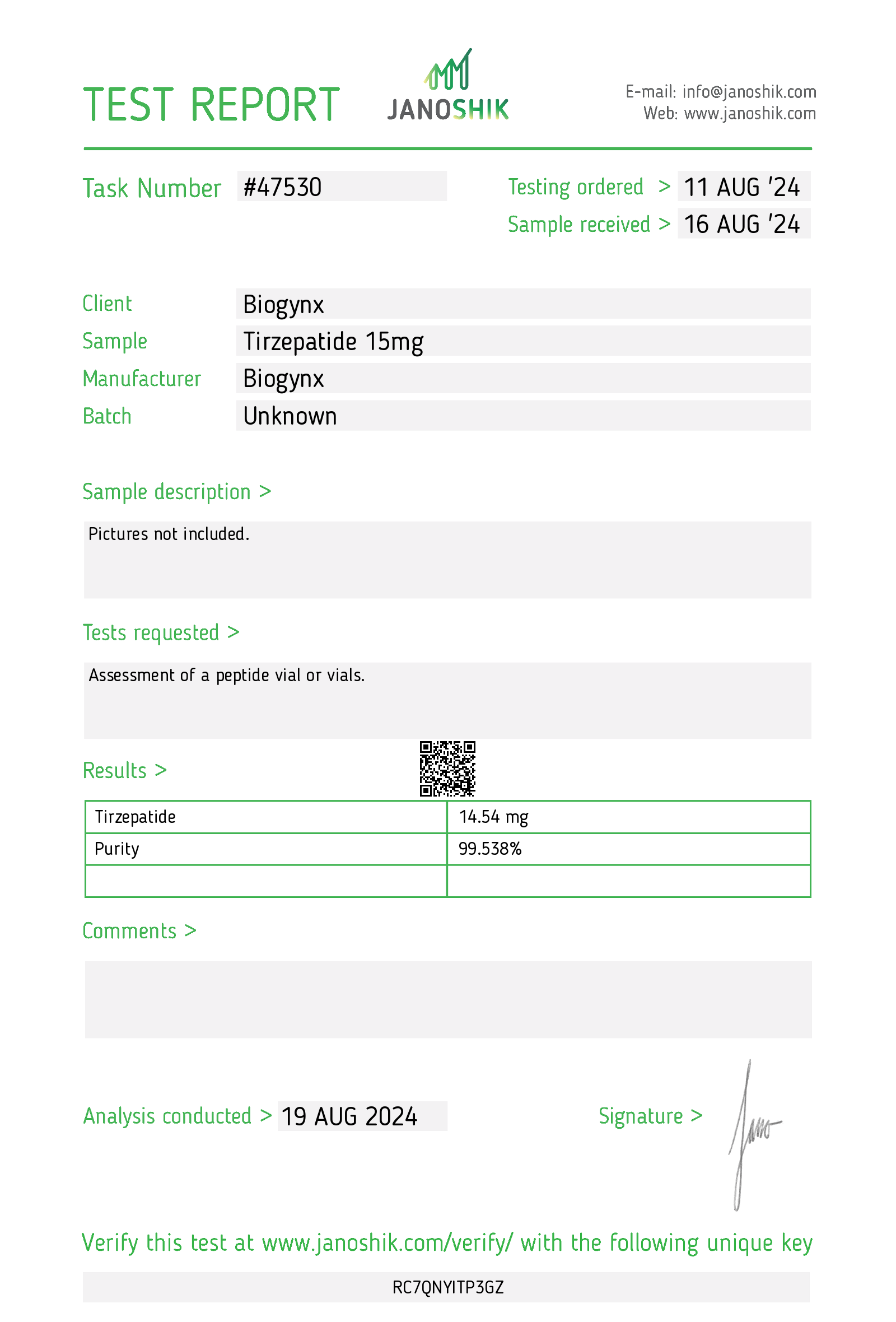 LAB RESULTS